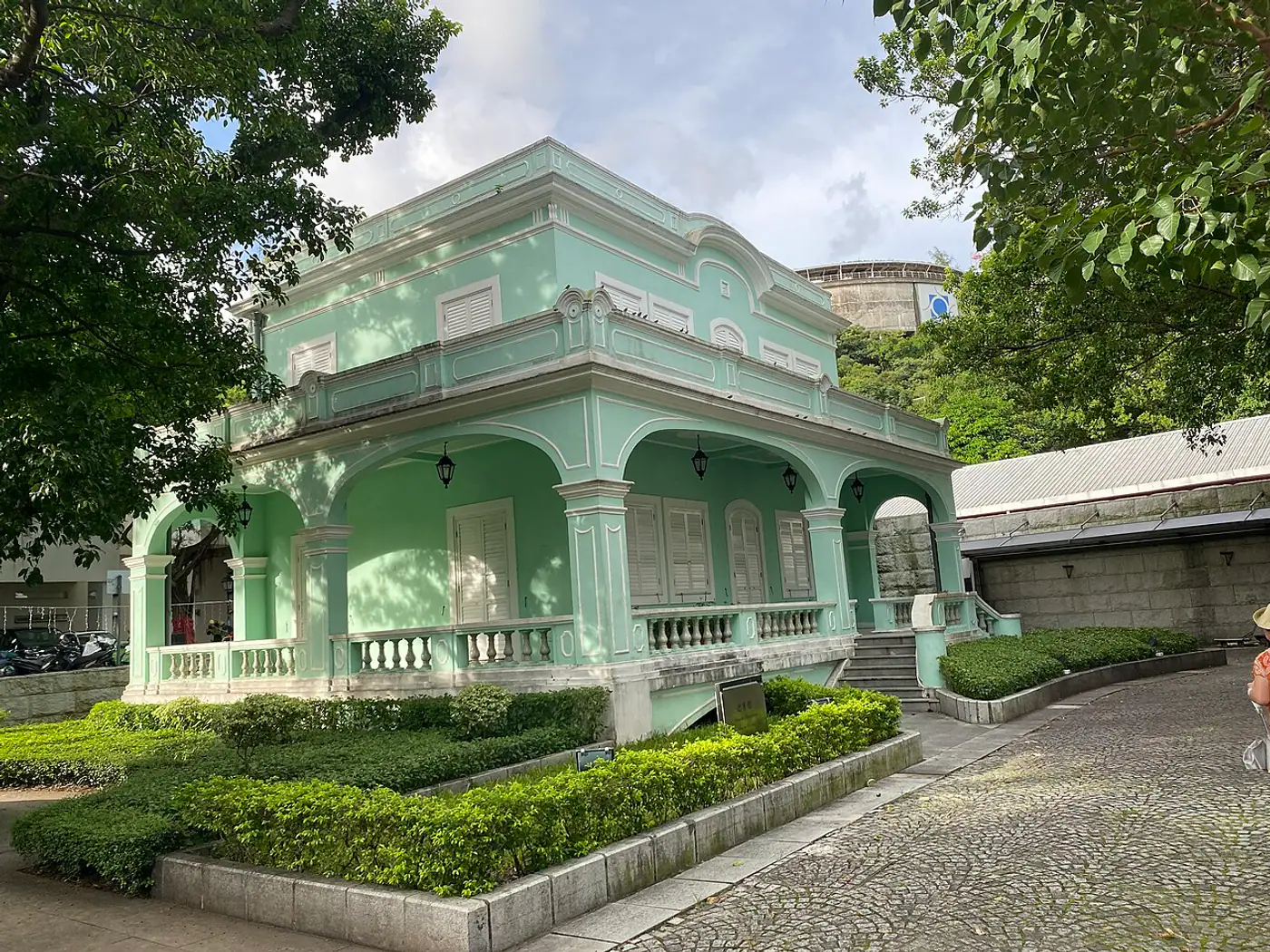 Casa verde de influência portuguesa no conjunto das Casas-Museu da Taipa