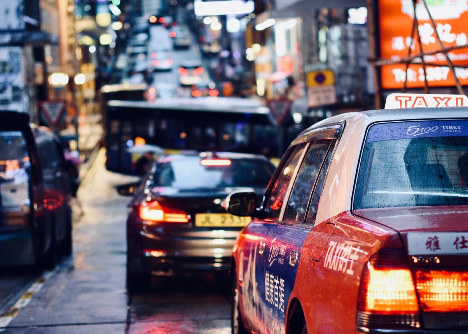 Táxi na China / Carros por aplicativo
